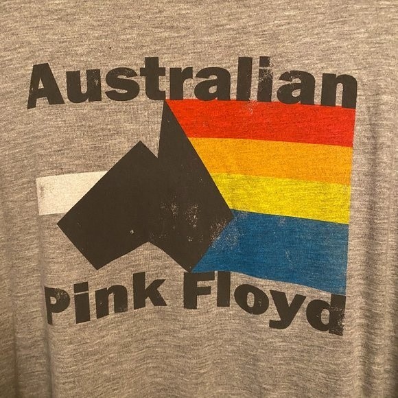 Australia Pink Floyd Gray with 3/4 Sleeves Black - Picture 2 of 5